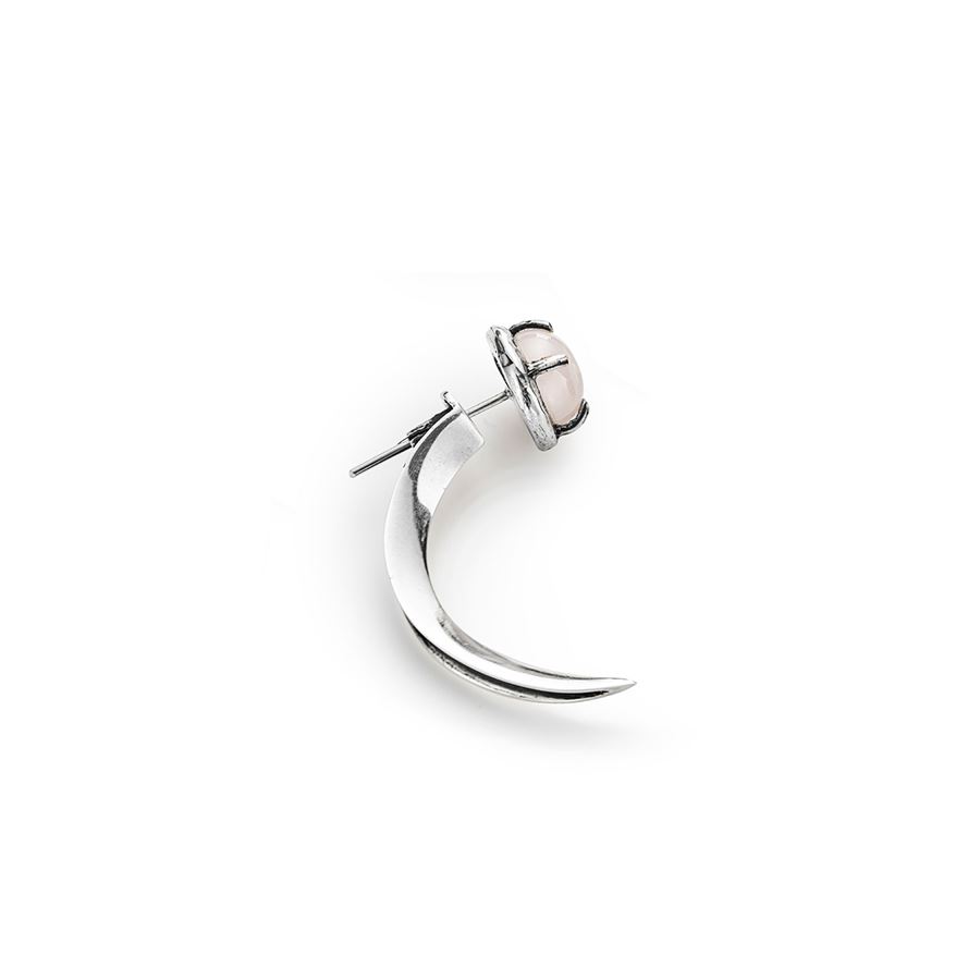 Pink quartz hook earring UNCINI | OR QRZ ROSA1/2 ARG